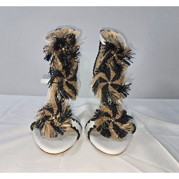 Alexandre Birman Tornado Sandals in White Leather